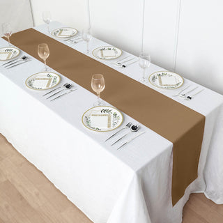 Unleash Your Creativity with the Taupe Polyester Table Runner