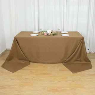 Elevate Your Event with the Taupe Polyester Tablecloth Elevate Your Event with the Taupe Polyester Tablecloth