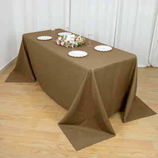 Elevate Your Event Decor with the Taupe Polyester Tablecloth Elevate Your Event Decor with the Taupe Polyester Tablecloth
