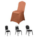 Terracotta (Rust) Spandex Stretch Fitted Banquet Chair Cover - 160 GSM