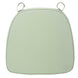2inch Thick Sage Green Chiavari Chair Pad, Memory Foam Seat Cushion With Ties#whtbkgd