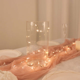 Clear Cylinder Glass Flower Vases - Set of 12 Clear Cylinder Glass Flower Vases - Set of 12