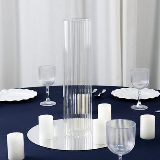 <strong>Striking Visual Impact with Ribbed Cylinder Glass Vases</strong> <strong>Striking Visual Impact with Ribbed Cylinder Glass Vases</strong>