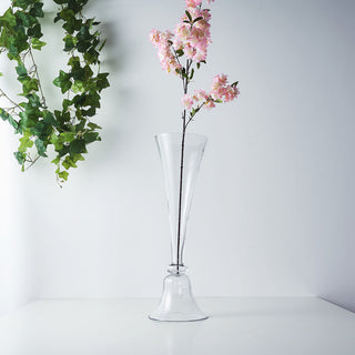 Add Elegance to Your Event with Clear Reversible Clarinet Glass Trumpet Vases Add Elegance to Your Event with Clear Reversible Clarinet Glass Trumpet Vases