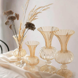 <strong>Versatile Decorative Amber Gold Nordic Style Glass Vases</strong> <strong>Versatile Decorative Amber Gold Nordic Style Glass Vases</strong>