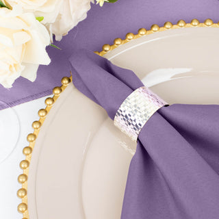 Vibrant and Durable Violet Amethyst Napkins for Every Event