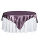 72" x 72" Amethyst Seamless Square Satin Tablecloth Overlay