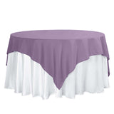 70inch Violet Amethyst Square Polyester Table Overlay
