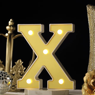 Add a Touch of Elegance with 6" Gold 3D Marquee Letters Add a Touch of Elegance with 6" Gold 3D Marquee Letters