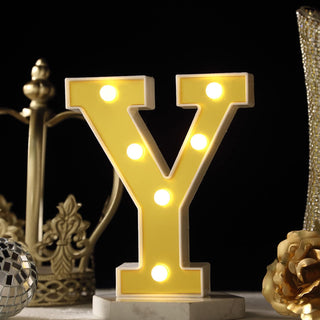 Add a Touch of Elegance with 6" Gold 3D Marquee Letters Add a Touch of Elegance with 6" Gold 3D Marquee Letters