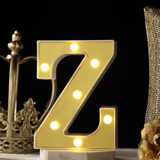 Add Warmth and Elegance with 6" Gold 3D Marquee Letters Add Warmth and Elegance with 6" Gold 3D Marquee Letters