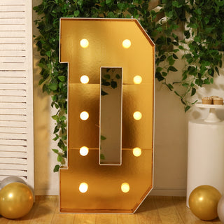 4ft Gold Marquee Letter D Light Up Sign 4ft Gold Marquee Letter D Light Up Sign