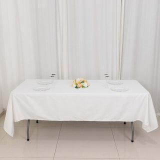 Elevate Your Event Decor with the White Rectangle 100% Cotton Linen Tablecloth Elevate Your Event Decor with the White Rectangle 100% Cotton Linen Tablecloth