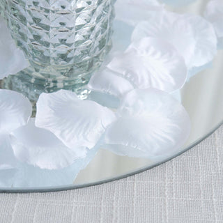 White Silk Rose Petals for Table Confetti and Floor Scatters White Silk Rose Petals for Table Confetti and Floor Scatters