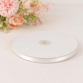 Elegant White Satin Ribbon for Your Event Decor Elegant White Satin Ribbon for Your Event Decor