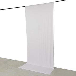 <strong>Elegant White 4-Way Stretch Spandex Drapery Panel</strong>
