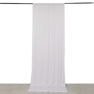 <strong>Stretchable White Drapery Panel</strong> <strong>Stretchable White Drapery Panel</strong>