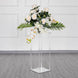 24inch Clear Acrylic Wedding Table Centerpiece Vase With Square Mirror Base