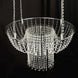 25inch Acrylic Crystal Chandelier Wedding Cake Stand, Hanging Style Drape Cake Swing