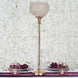 37inch Tall Gold Acrylic Crystal Goblet Votive Candle Holder Centerpiece