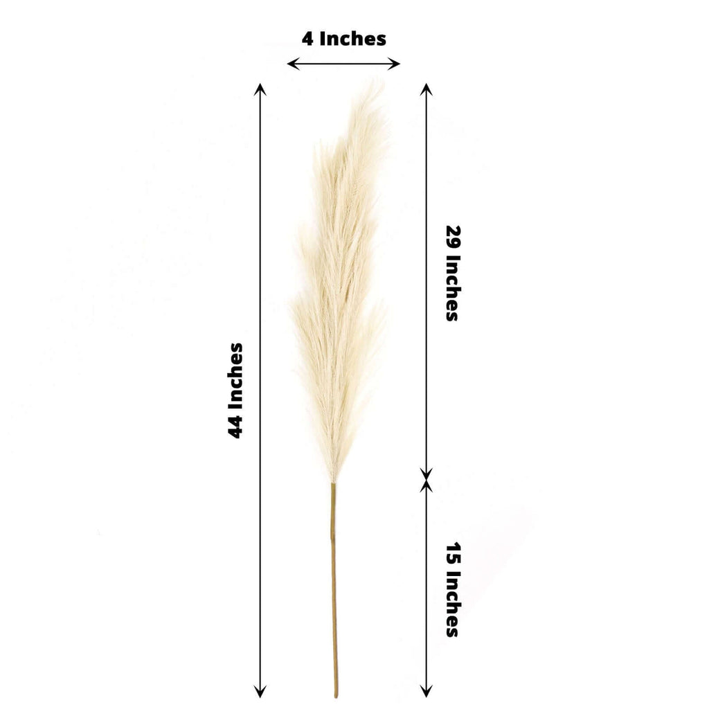 Artificial Cream Pampas Grass Branches | TableclothsFactory