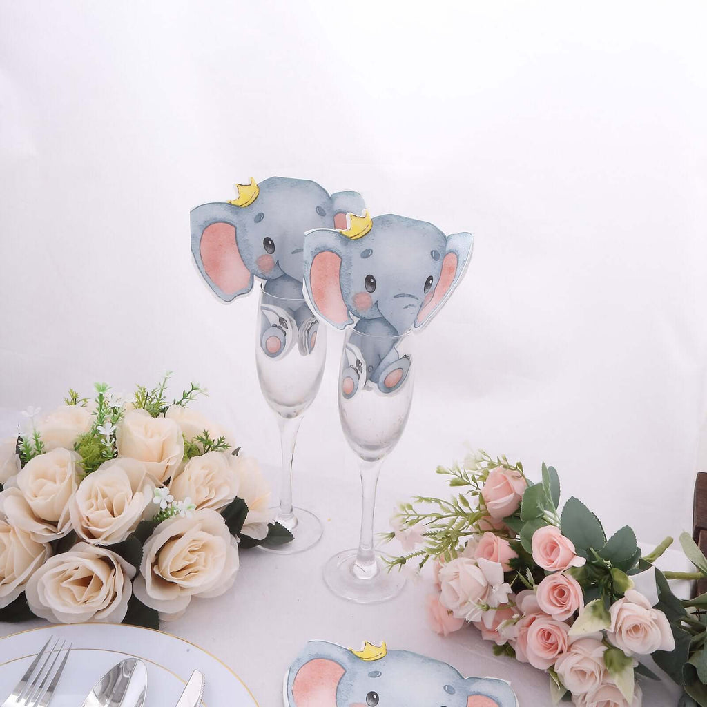 Elephant Shaped Paper Beverage Napkins | TableclothsFactory, image size:1024x1024