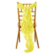 Chiffon Yellow Curly Willow Chair Sashes