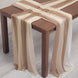 20-Pack 9ft Sheer Table Runners – Taupe/Beige Shimmer Sheer Drapes
