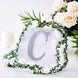 6 inch Silver Decorative Rhinestone Alphabet Letter Stickers DIY Crafts - C