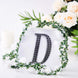 6inch Black Decorative Rhinestone Alphabet Letter Stickers DIY Crafts - D