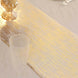 11x108inch Metallic Gold Brushed Non-Woven Faux Suede Table Runner