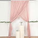 10ft Dusty Rose Dual Layered Sheer Chiffon Polyester Backdrop Curtain With Rod Pockets