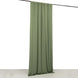 Dusty Sage Green 4-Way Stretch Spandex Photography Backdrop Curtain with Rod Pockets
