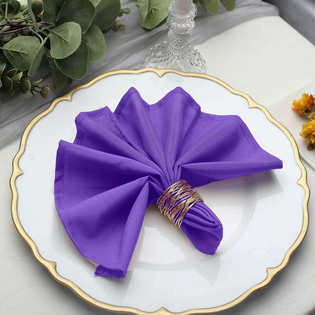 Linen Napkins Lavender Napkin Rings Ash Purple Linen Cloth Napkins