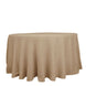 108" Natural Faux Burlap Round Tablecloth, Boho Chic Jute Table Linen