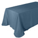 90x132 Blue Linen Rectangular Tablecloth | Slubby Textured Wrinkle Resistant Tablecloth