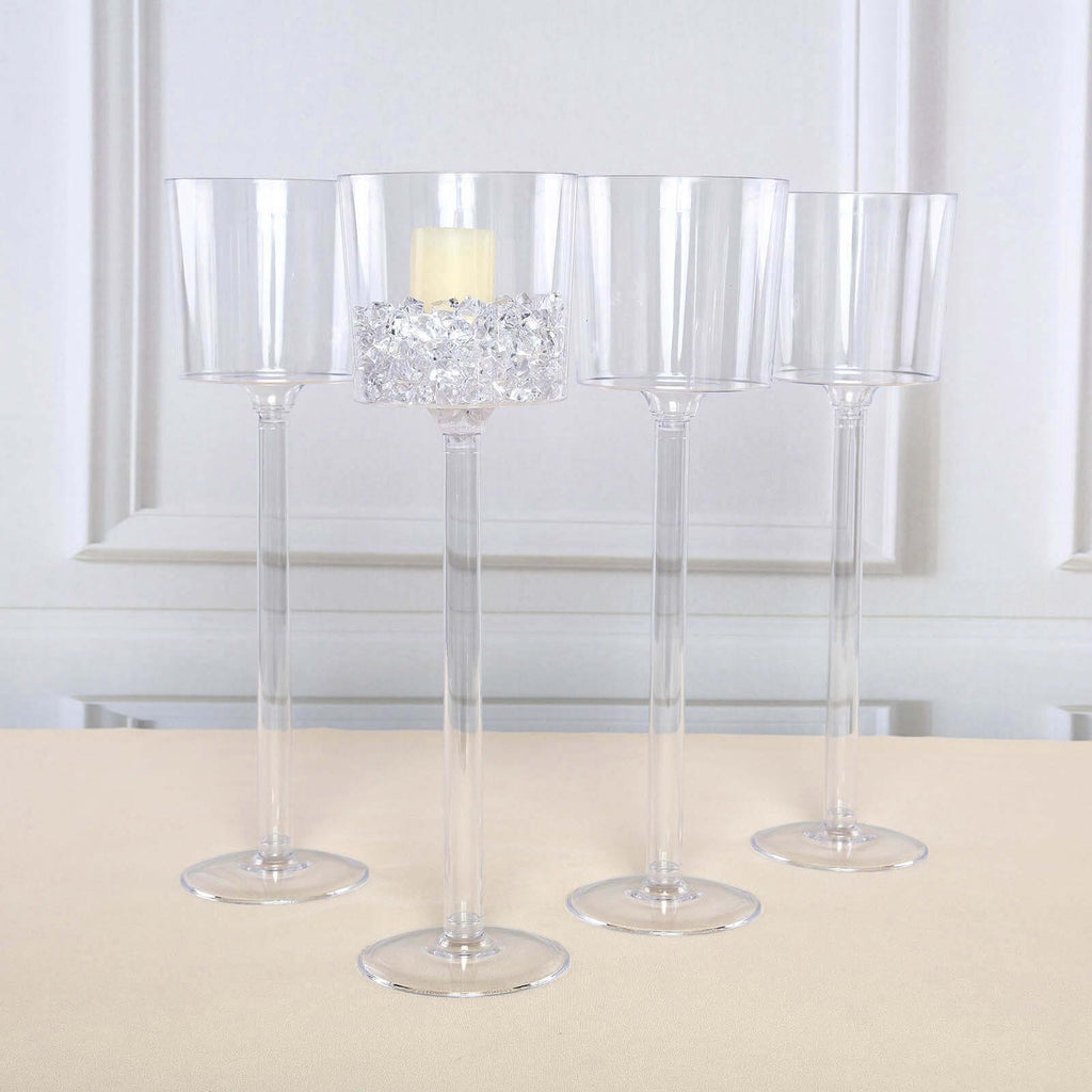 Plastic Vases Cylinder Wine Cup Clear 18