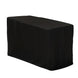 Fitted Polyester 48"x24"x42" Rectangle Tablecloth Black - Snug Fit for Elevated Tables