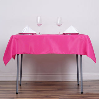 Add Elegance to Your Event with the Fuchsia Square Tablecloth Add Elegance to Your Event with the Fuchsia Square Tablecloth