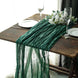 10ft Hunter Emerald Green Gauze Cheesecloth Boho Table Runner
