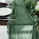 10ft Olive Green Gauze Cheesecloth Boho Table Runner