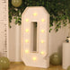 4ft White Large Marquee Light Up Letter Q Mosaic Balloon Frame Pre-Cut Foam Board 10 Warm White