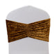 5 Pack Premium Crushed Velvet Chair Sashes Gold Wide Ruffle Style
