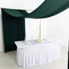 Hunter Emerald Green 4-Way Stretch Spandex Backdrop Curtain with Rod Pockets Wrinkle Free Drape
