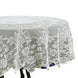 70" Premium Lace Ivory Round Tablecloth