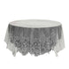90" Premium Lace Ivory Round Tablecloth
