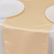 12x108inch Beige Lamour Satin Table Runner