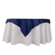Navy Blue Seamless Lamour Satin Square Table Overlay- 54inch