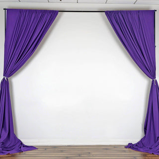 Enhance Your Event with the Perfect Purple Scuba Polyester Curtain Panel Enhance Your Event with the Perfect Purple Scuba Polyester Curtain Panel