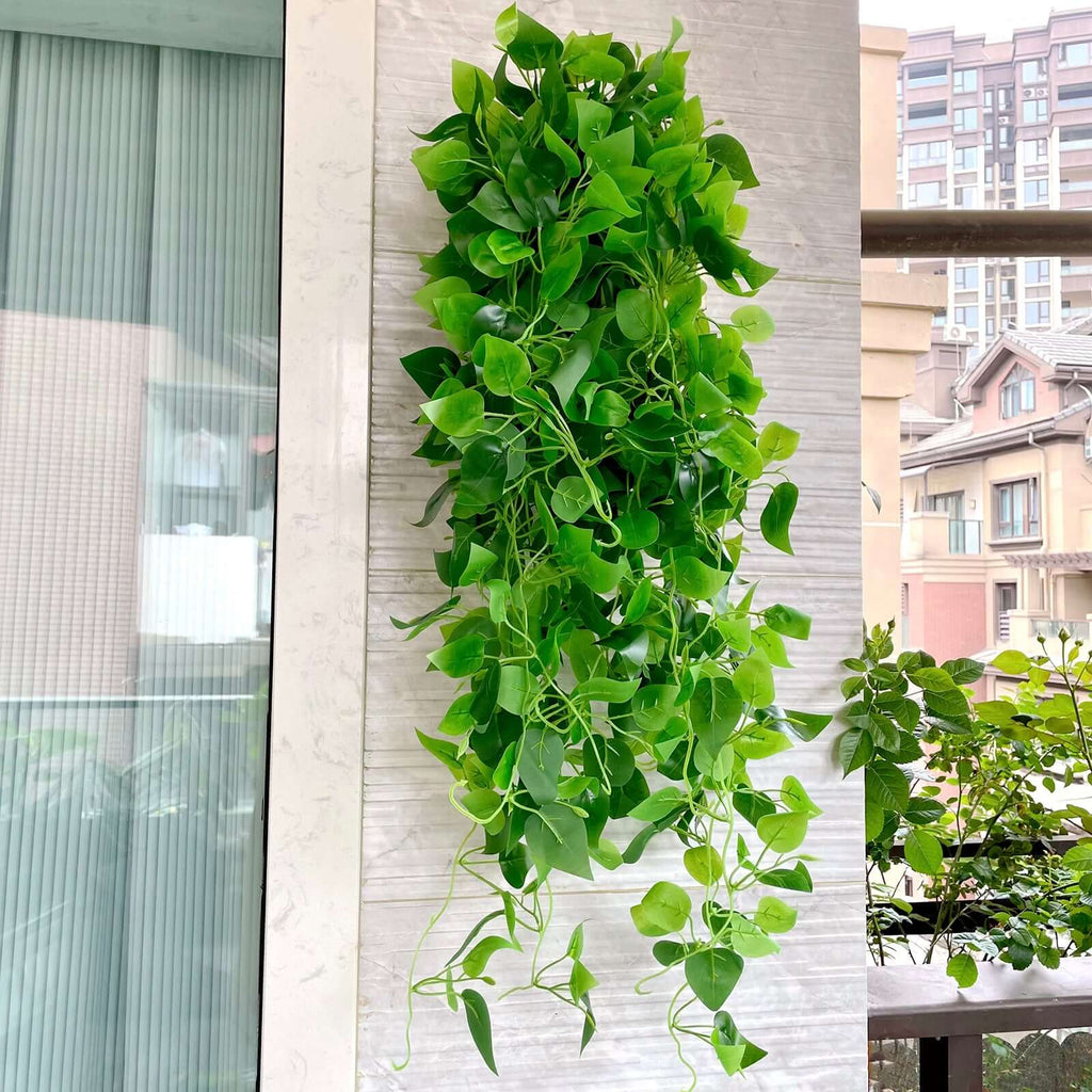 hanging pothos ivy 3 Pack Green Pothos Artificial Ivy Vines